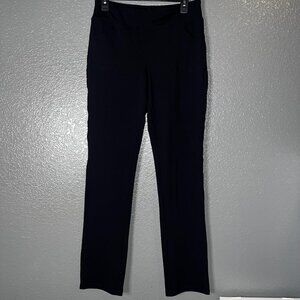 Yogipace Women’s Tall Straight Leg Pants L Black High Waist Yoga Work Travel